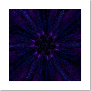 Purple Daisy Floral Print Posters and Art